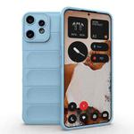 For Nothing CMF Phone 2 Pro 5G Global Magic Shield TPU + Flannel Phone Case(Light Blue)