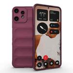 For Nothing CMF Phone 2 Pro 5G Global Magic Shield TPU + Flannel Phone Case(Wine Red)