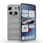 For Nothing Phone 3 Magic Shield TPU + Flannel Phone Case(Grey)