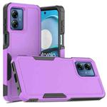 For Motorola Moto G14 2 in 1 PC + TPU Phone Case(Purple)