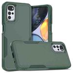 For Motorola Moto G22 / E32 2 in 1 PC + TPU Phone Case(Dark Green)