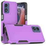 For Motorola Moto G Play 4G 2024 2 in 1 PC + TPU Phone Case(Purple)