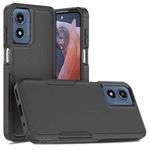 For Motorola Moto G Play 4G 2024 2 in 1 PC + TPU Phone Case(Black)