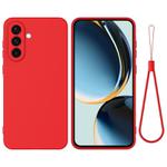 For Samsung Galaxy M56 / F56 5G Pure Color Liquid Silicone Shockproof Phone Case(Red)