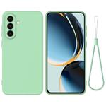 For Samsung Galaxy M56 / F56 5G Pure Color Liquid Silicone Shockproof Phone Case(Green)