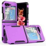 For Samsung Galaxy Z Flip5 2 in 1 PC + TPU Phone Case(Purple)