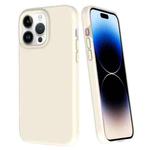 For iPhone 14 Pro Max Big Hole Dopamine PC Phone Case(White)