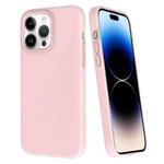 For iPhone 14 Pro Max Big Hole Dopamine PC Phone Case(Pink)