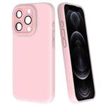 For iPhone 12 Pro Fine Hole Dopamine PC Phone Case(Pink)