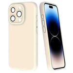 For iPhone 14 Pro Fine Hole Dopamine PC Phone Case(White)