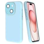 For iPhone 15 Fine Hole Dopamine PC Phone Case(Blue)