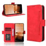 For Asus Zenfone 11 Ultra Skin Feel Calf Texture Card Slots Leather Phone Case(Red)