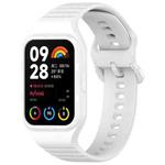 For Xiaomi Mi Band 8 Pro Solid Color Integrated TPU Watch Band(White)