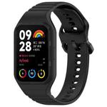 For Xiaomi Mi Band 8 Pro Solid Color Integrated TPU Watch Band(Black)
