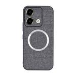 For Xiaomi Redmi Note 13 5G CD Magsafe Magnetic Cloth Texture Phone Case(Grey)