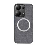 For Xiaomi Redmi Note 13 Pro 4G CD Magsafe Magnetic Cloth Texture Phone Case(Grey)