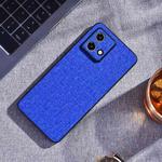 For Motorola Edge 40 Neo Cloth Texture PU + TPU Phone Case(Blue)