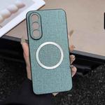 For OnePlus Ace 5 Ultra / Nord 5 CD Magsafe Magnetic Cloth Texture Phone Case(Light Green)