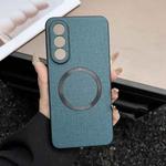 For OnePlus Ace 5 Ultra / Nord 5 CD Magsafe Magnetic Cloth Texture Phone Case(Dark Green)