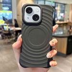 For iPhone 15 Plus Ring Texture TPU Phone Case(Black)