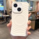 For iPhone 14 Ring Texture TPU Phone Case(White)