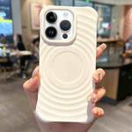 For iPhone 13 Pro Ring Texture TPU Phone Case(White)