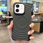 For iPhone 11 Ring Texture TPU Phone Case(Black)