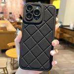 For iPhone 15 Pro Max Lambskin Texture Matte TPU Phone Case(Black)