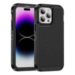 For iPhone 14 Pro Max Guard Life Waterproof Frosted Phone Case(Black)