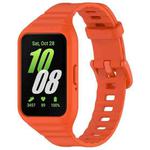 For Samsung Galaxy Fit 3 Solid Color Integrated TPU Watch Band(Orange)