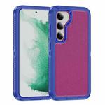 For Samsung Galaxy S23+ 5G Guard Life Waterproof Frosted Phone Case(Blue+Rose Red)