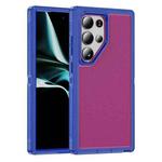 For Samsung Galaxy S24 Ultra 5G Guard Frosted Double Layer Phone Case(Blue+Rose Red)