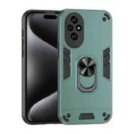 For Honor 200 Shockproof Metal Ring Holder Phone Case(Green)