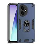For Honor 400 Global 156.5mm Shockproof Metal Ring Holder Phone Case(Blue)
