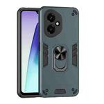 For Honor 400 Global 156.5mm Shockproof Metal Ring Holder Phone Case(Green)