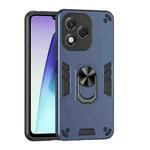 For Honor 400 Lite Global Shockproof Metal Ring Holder Phone Case(Blue)