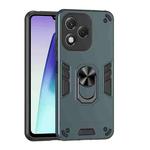 For Honor 400 Lite Global Shockproof Metal Ring Holder Phone Case(Green)