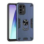 For Infinix Note 50 Pro+ Shockproof Metal Ring Holder Phone Case(Blue)