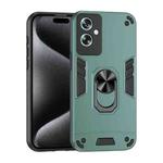 For OPPO A79 5G Shockproof Metal Ring Holder Phone Case(Green)