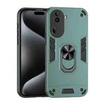 For OPPO Reno11 Pro Global Shockproof Metal Ring Holder Phone Case(Green)