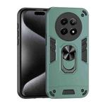 For Realme 12 5G Shockproof Metal Ring Holder Phone Case(Green)