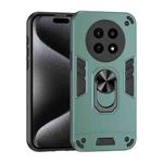 For Realme 12X Shockproof Metal Ring Holder Phone Case(Green)