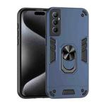 For Realme C65 Shockproof Metal Ring Holder Phone Case(Blue)