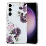 For Samsung Galaxy S23 5G Colorful Painting Pattern TPU Phone Case(Peony)