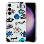 For Samsung Galaxy S23 5G Colorful Painting Pattern TPU Phone Case(Eye Monster)