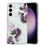 For Samsung Galaxy S24 5G Colorful Painting Pattern TPU Phone Case(Peony)