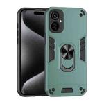 For Tecno Camon 19 Neo Shockproof Metal Ring Holder Phone Case(Green)