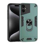 For Tecno Pova Neo 3 Shockproof Metal Ring Holder Phone Case(Green)