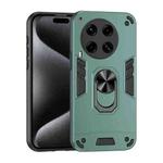 For Tecno Camon 30 Premier Shockproof Metal Ring Holder Phone Case(Green)