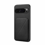 For Google Pixel 10 Pro / 10 D04 Calf Texture Dual Card Slot Holder Phone Case(Black)